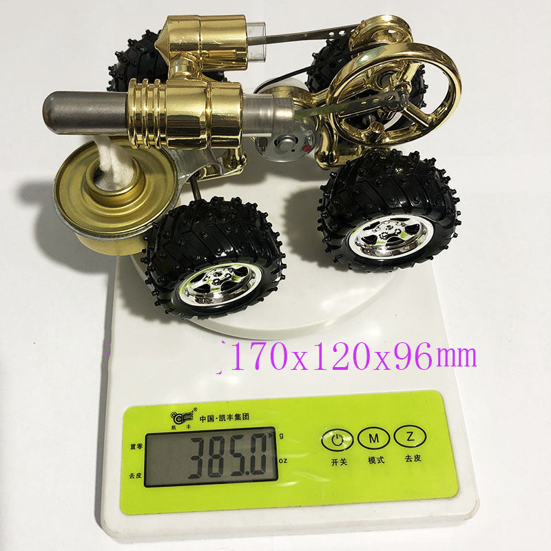 Stirling Engine Miniature Model External Combustion Power Car