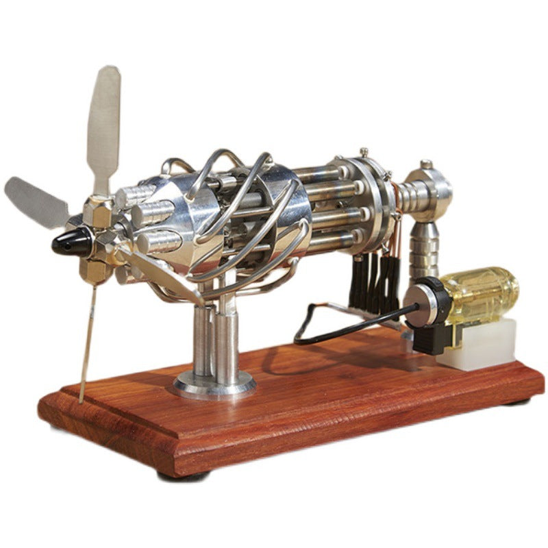 Self-circulating Magnetic Power Generator Stirling Mini Generator Model